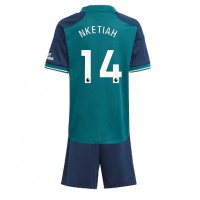 Camiseta Arsenal Eddie Nketiah #14 Tercera Equipación Replica 2023-24 para niños mangas cortas (+ Pantalones cortos)